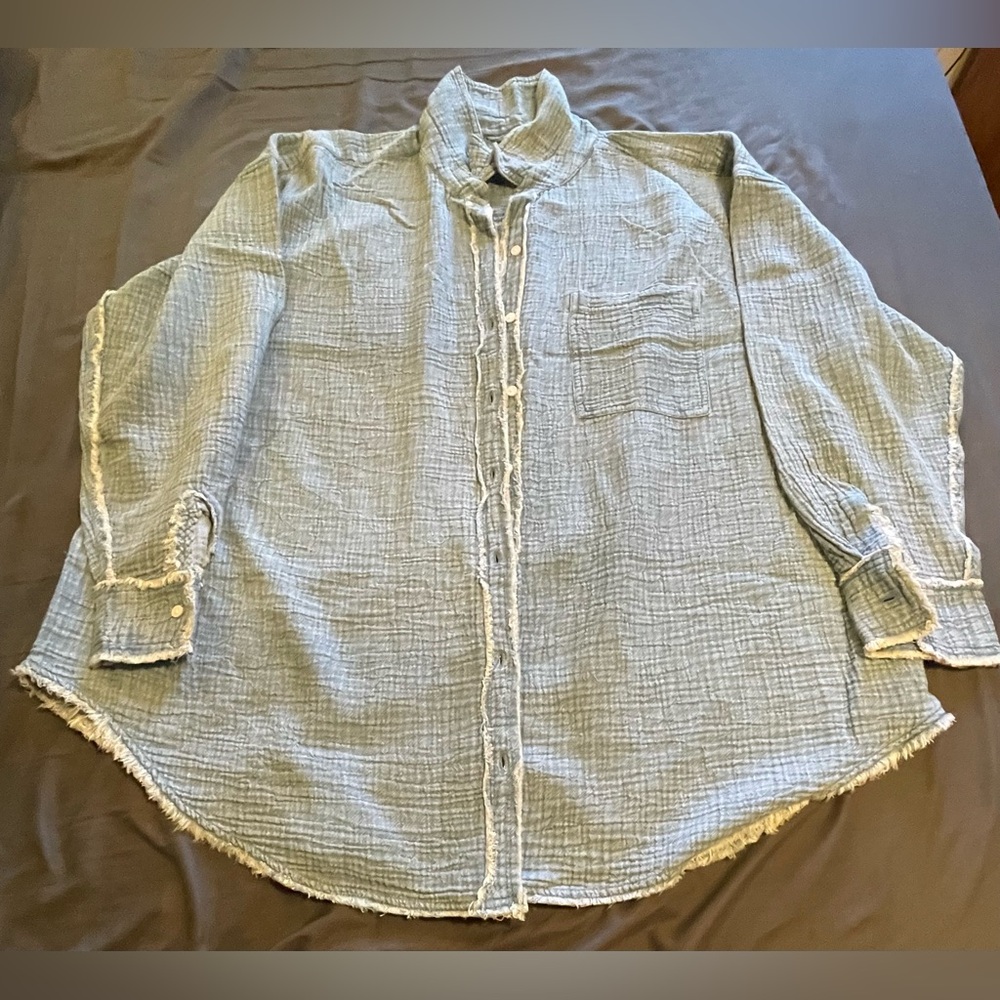 Aerie Pool to Party Cover Up Shirt